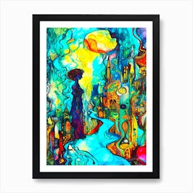 Wonderwall - I Wonder Art Print