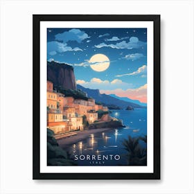 Sorrento Italy Travel Retro Art Print