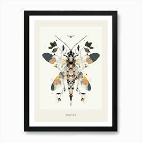 Colourful Insect Illustration Hornet 3 Poster Art Print