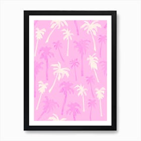 Puerto Escondido in Pink Art Print