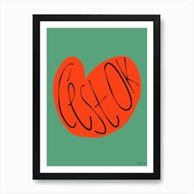 Cest Ok Green Art Print