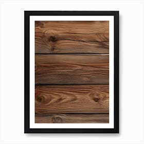 Wood Planks Background Art Print