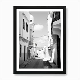 Tangier, Morocco, Black And White Photography 4 Art Print