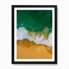 Aerial View Of A Beach 112 Art Print