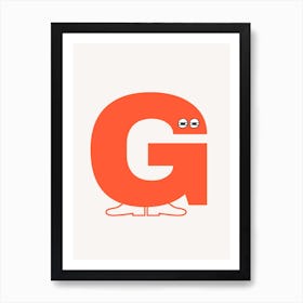 Alphabet Poster G Art Print