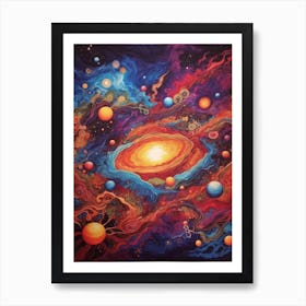 Galaxy In Space Art Print