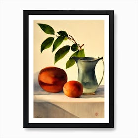 Longan Italian Watercolour fruit Art Print