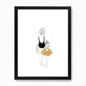 Balade Fille Art Print