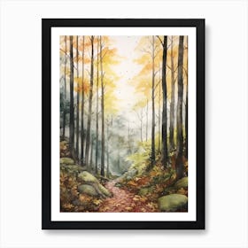 Autumn Forest Landscape Black Forest Germany 3 Art Print