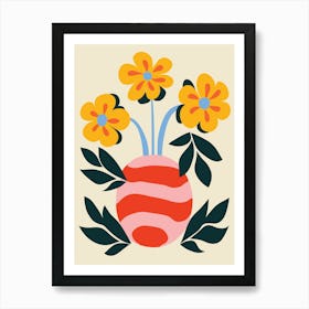 Flowers In A Vase 11 Art Print