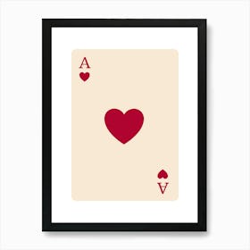 Ace Of Spades 5 Art Print