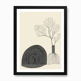 Tree In A Vase Art Print