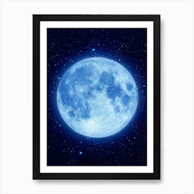 Blue Moon - Mystic Moon poster Art Print