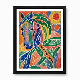 Horse In The Sun Style Henri Matisse Art Print