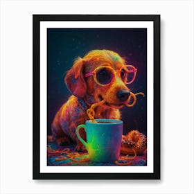 Dachshund Canvas Print Art Print