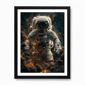 Fantasy Whimsical Astronaut Art Print