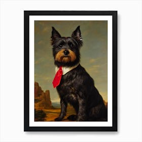 Cairn Terrier Renaissance Portrait Oil Painting Art Print