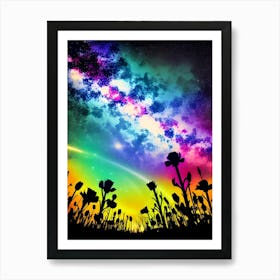 Galaxy Background Photo Art Print