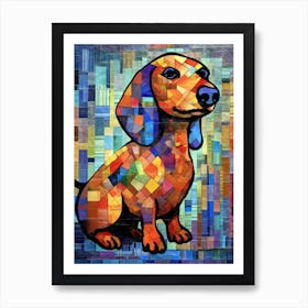 Dachshund dog print 5 Art Print