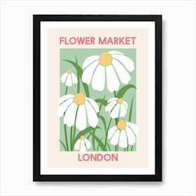 Flower Market London Art Print