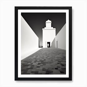 Faro, Portugal, Photography In Black And White 4 Art Print