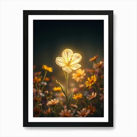 Flower In A Field 1 Art Print