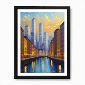 City At Night 4 Art Print