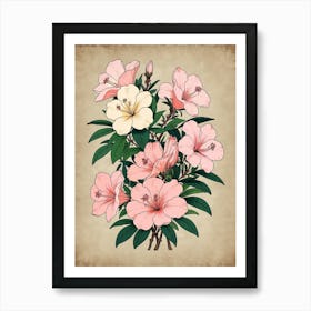 Hibiscus Flowers Art Print