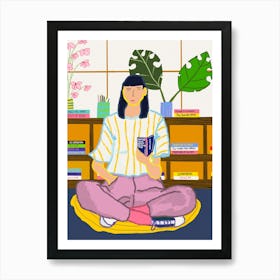 Woman Reading Art Print