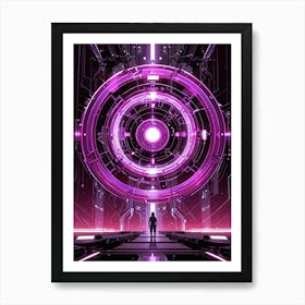 Futuristic Space 1 Art Print