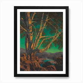 Maxfield Parrish Oil Landscape Painting Portrait Art Print