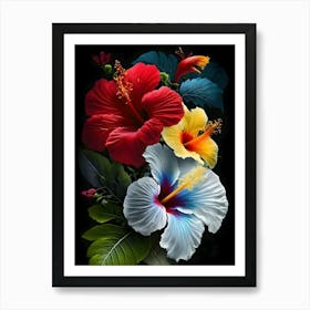 Hawaiian Flowers Art Print