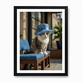 Cat In Hat 5 Art Print