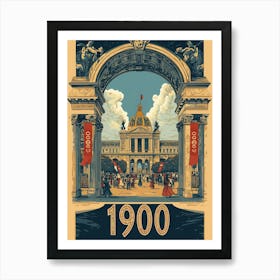 Aihrgdesign A Vintage Travel Poster Of The 1900 Paris Exposit A31ba3b5 Fb8d 42ab 99ab 9aed199136ca 1 Art Print