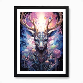 Deer Head 1 Art Print