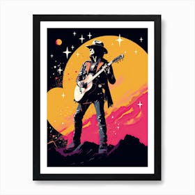 Cowboy rocks Art Print