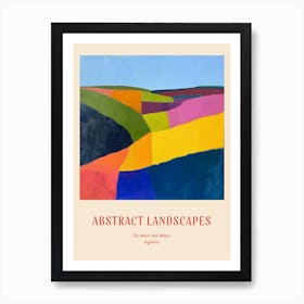 Colourful Abstract The North York Moors England 3 Poster Art Print