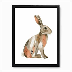 Polish Rabbit Kids Illustration 2 Art Print