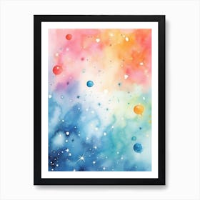 Watercolour Space Celestial 2 Art Print