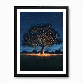 Lion King Tree Art Print