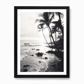 Hawaii, Black And White Analogue Photograph 3 Art Print