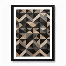 Optical Illusion Abstract Geometric 1 Art Print