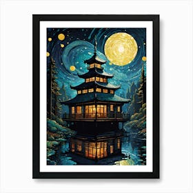 Asian Pagoda Art Print