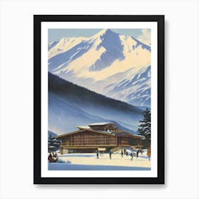 Hakuba 47, Japan Ski Resort Vintage Landscape 1 Skiing Poster Art Print