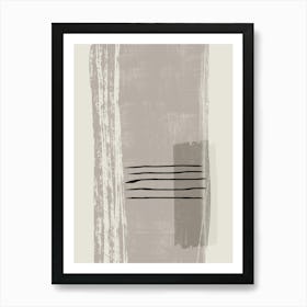 Abstract Painting In Earthly Tones 2 Art Print