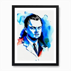 Leonardo Dicaprio In The Departed Watercolor Art Print