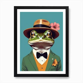 Frog In A Suit (21) Art Print