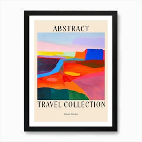 Abstract Travel Collection Poster Saudi Arabia 2 Art Print