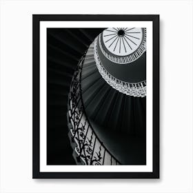 The Tulip Spiral Staircase Greenwich London England Art Print