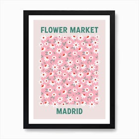 Flower Market Poster Madrid - Gallery Wall Art Print Poster